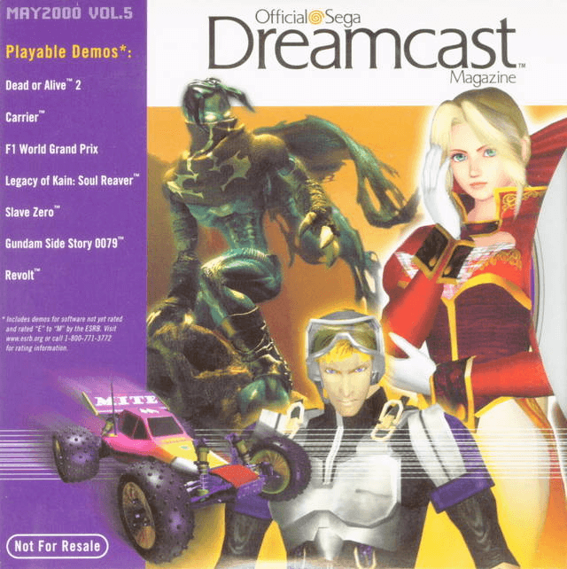 Official Sega Dreamcast Magazine Vol. 5 box art for Sega Dreamcast
